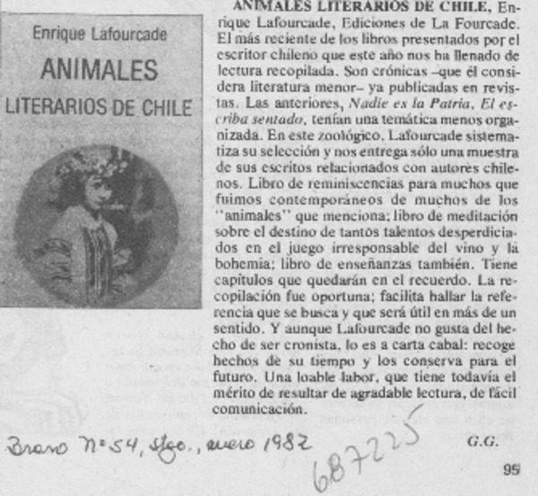 Animales literarios de Chile