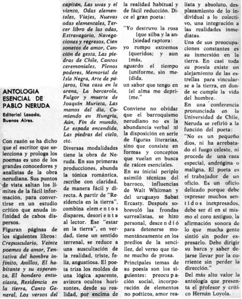Antología esencial de Pablo Neruda