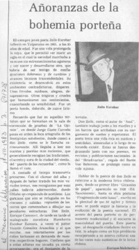 Añoranzas de la bohemia porteña