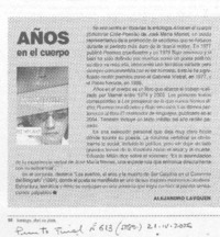 Años en el cuerpo