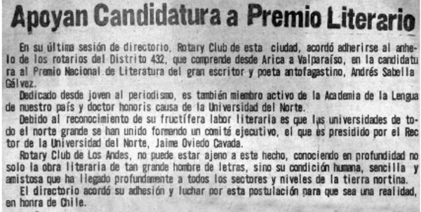 Apoyan candidatura a Premio Literario.