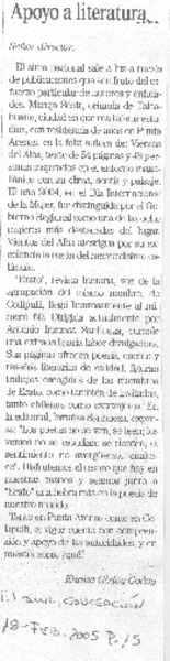 Apoyo a literatura