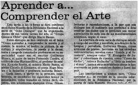 Aprender a -- comprender el arte.