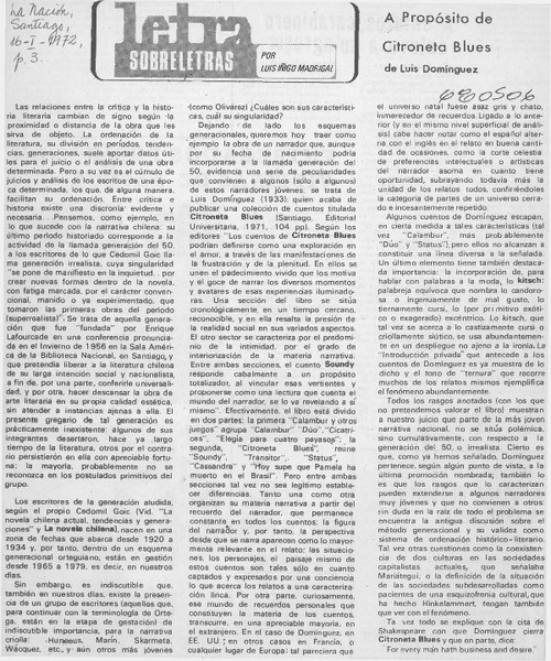 A propósito de Citroneta blues