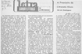 A propósito de Citroneta blues