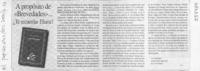A propósito de "Brevedades"  [artículo] J. G. R.