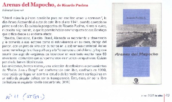 Arenas del Mapocho
