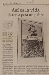 Así es la vida de terca para un pobre  [artículo] Tito Matamala.