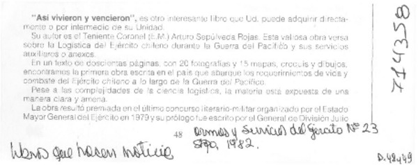 Así vivieron y vencieron".