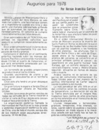 Augurios para 1978