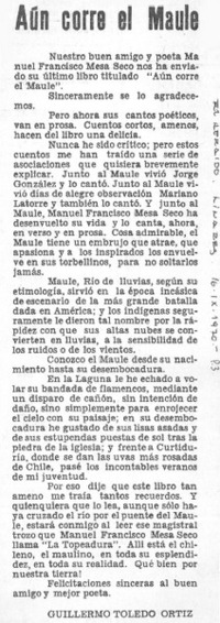 Aún corre el Maule