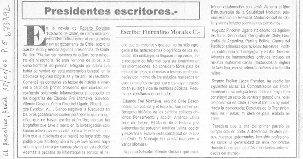Presidentes escritores