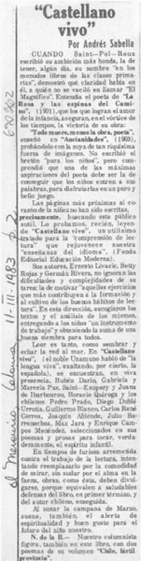 Castellano vivo