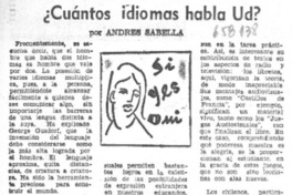 ¿Cuántos idiomas habla Ud.?