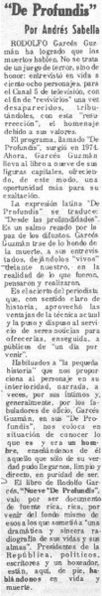 De profundis"