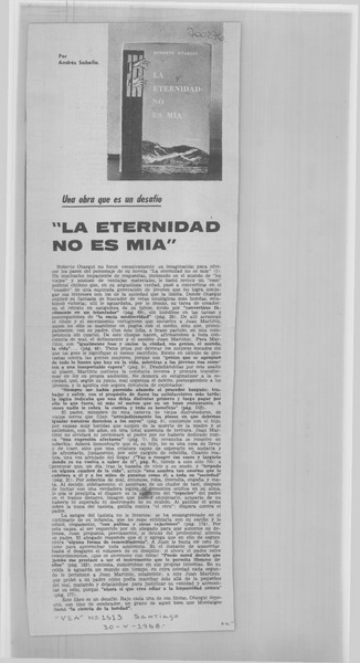 La eternidad no es mía