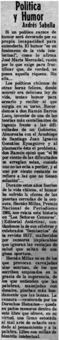 Polítca y humor