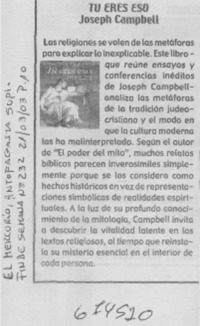 Tú eres eso.