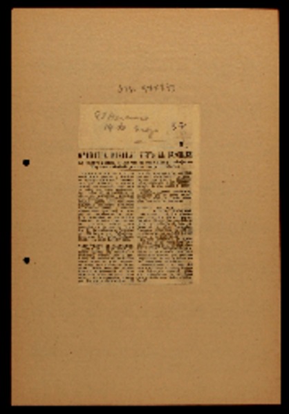 Gabriela Mistral visitó al Canciller. la célebre poetisa lo informó de sus viajes y trabajos : hoy será saludada por sus comprovincianos.