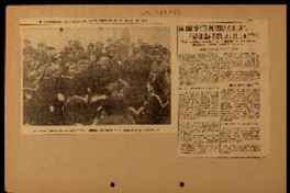 La eminente poetisa chilena, Gabriela Mistral, llegó ayer significativo homenaje se le tributó en la Estación Alameda : viene resentida de salud : visitará al Canciller.