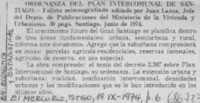 Ordenanza del plan intercomunal de Santiago.