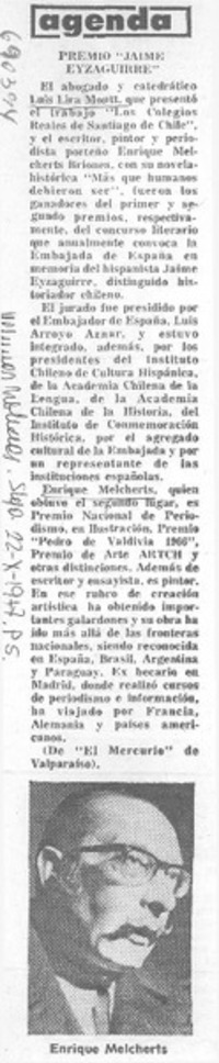 Premio "Jaime Eyzaguirre".