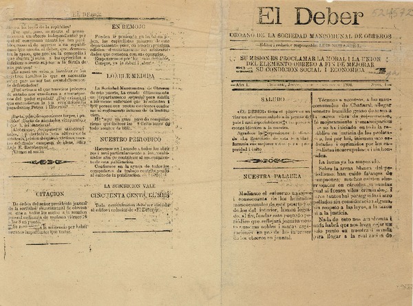 El Deber (Chañaral, Chile : 1904)