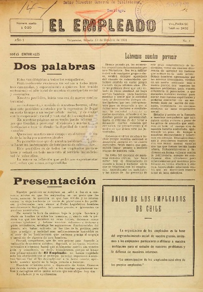 El Empleado (Valparaíso, Chile : 1931)