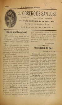 El obrero de San José.