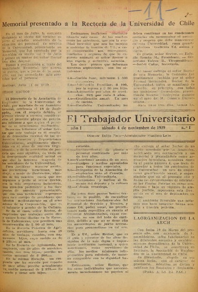 El Trabajador universitario.