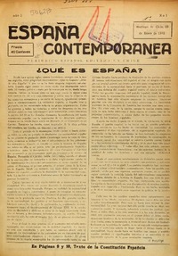 España contemporánea.