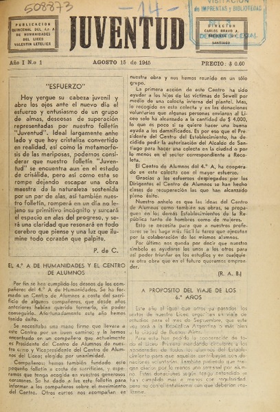 Juventud (Santiago, Chile : 1945)