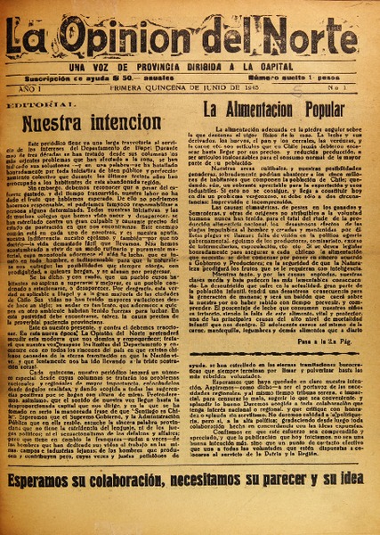 La Opinión del norte.