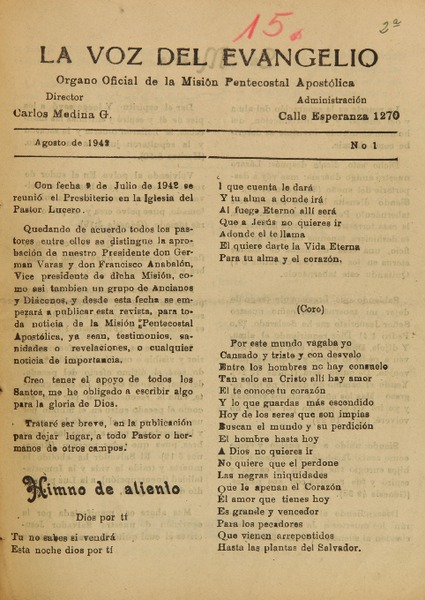 La Voz del Evangelio (Santiago, Chile : 1942)