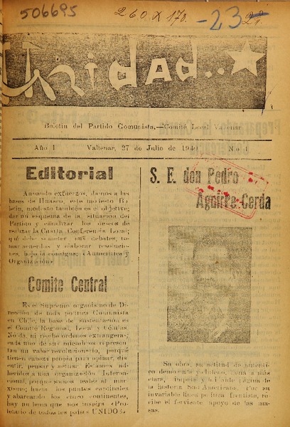 Unidad (Vallenar, Chile : 1940)