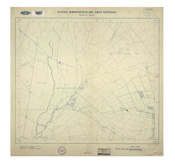 Avance topográfico del gran Santiago
