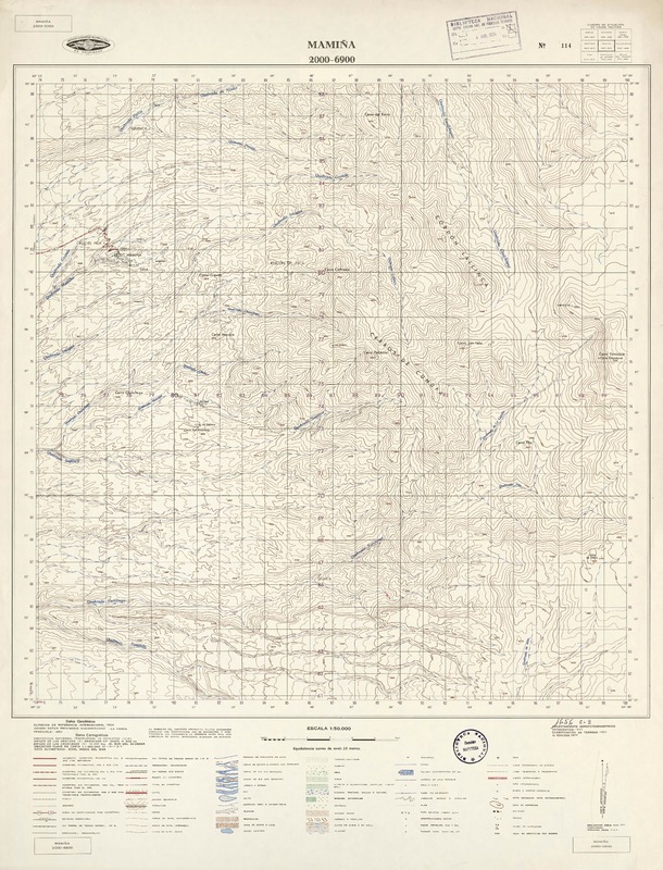 Mamiña 2000 - 6900 [material cartográfico] : Instituto Geográfico Militar de Chile.