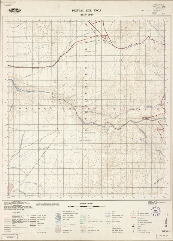 Portal del Inca 2615 - 6930 [material cartográfico] : Instituto Geográfico Militar de Chile.