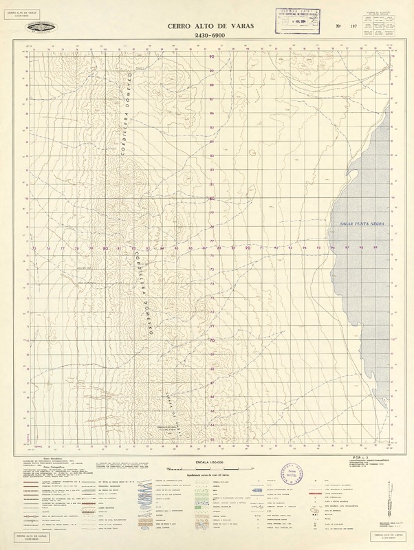 Cerro Alto de Varas 2430 - 6900 [material cartográfico] : Instituto Geográfico Militar de Chile.