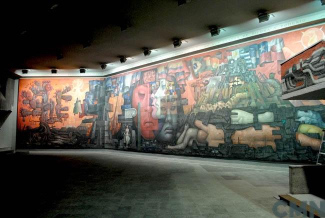 Imagen del monumento Mural "Presencia de América Latina" de Jorge González Camarena