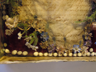 Detalle del terciopelo después de la limpieza. Archivo CNCR (Rodriguez, C. 2015)