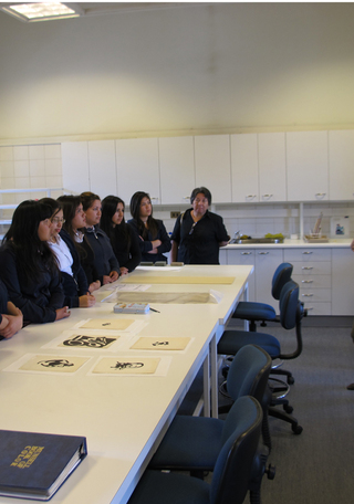 Visita al Laboratorio de Papel, 2012.