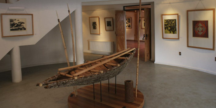 Hall de entrada del Museo Antropológico Martin Gusinde.