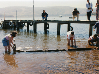 Hallazgo wampo, lago Lanalhue, diciembre 1995