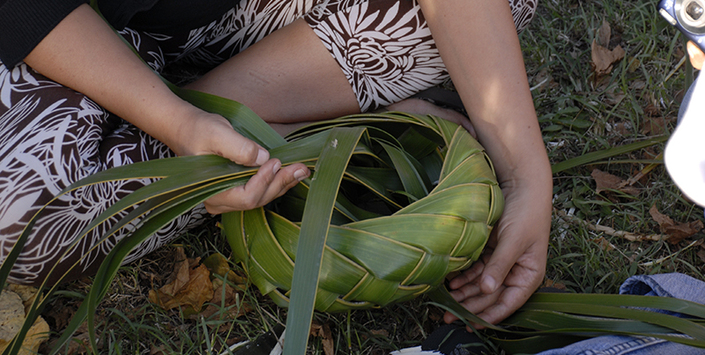 Taller hoja de palmera