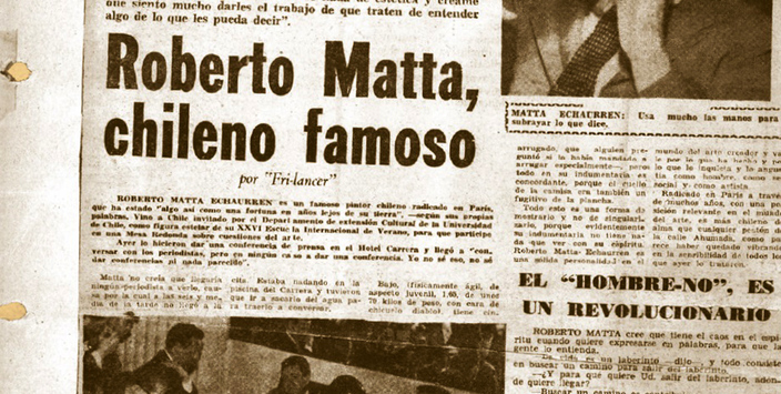 Detalle recorte de prensa. Biblioteca MNBA