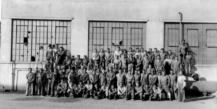 Trabajadores del complejo minero El Tofo, el yacimiento de hierro más importante de Chile