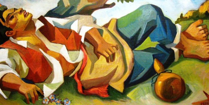 El Descanso de Baco, Colección de Pinturas.