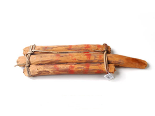 Balsa en miniatura de madera vegetal