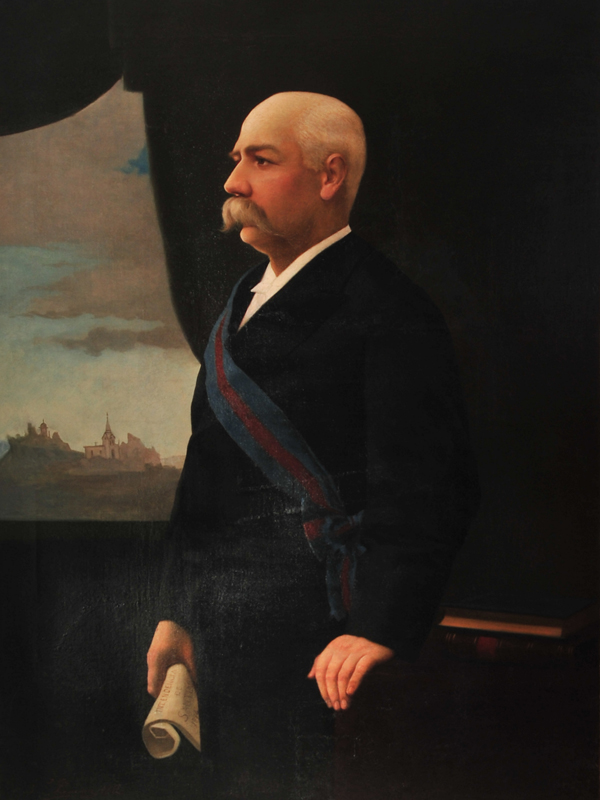 Luis Eugenio Lemoine. Retrato de Benjamín Vicuña Mackenna como Intendente de Santiago. 1886 Luis Eugenio Lemoine. Retrato de Benjamín Vicuña Mackenna como Intendente de Santiago. 1886